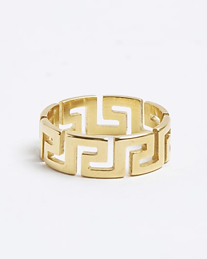 Gold cut out ring