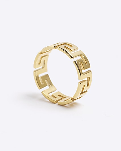 Gold cut out ring