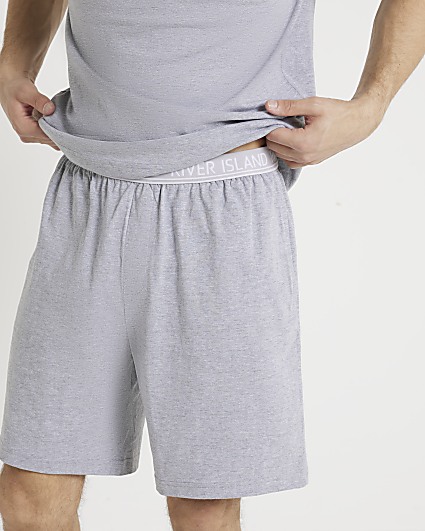 Grey t-shirt and shorts pyjamas set