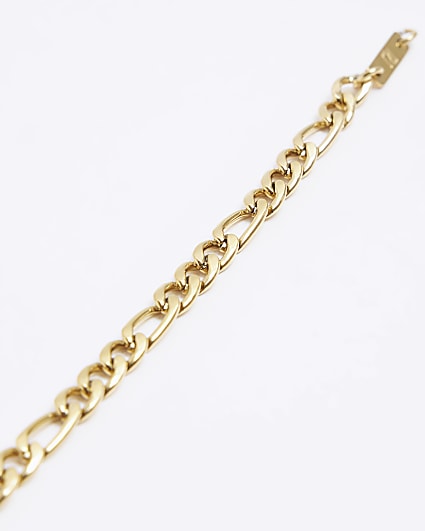 Gold colour chain bracelet