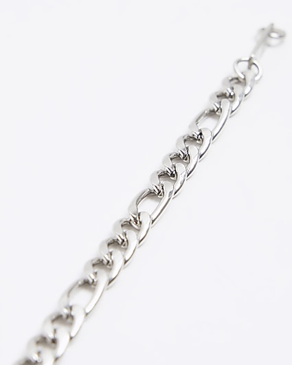 Silver colour chain bracelets
