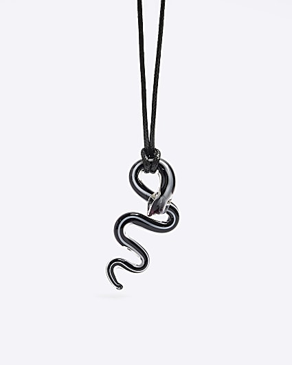 Black snake necklace