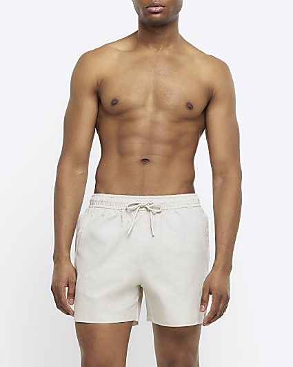 Stone regular fit swim shorts