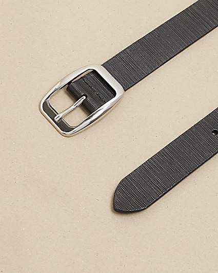 Black texture belt
