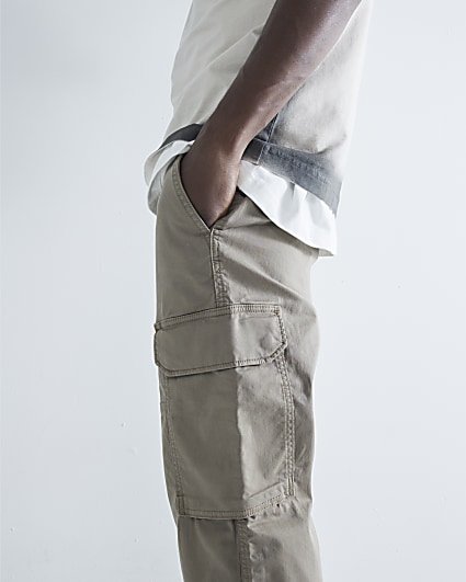 Slim Straight Cargo Pants