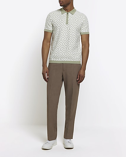 River Island herringbone sweatpants and t-shirt set