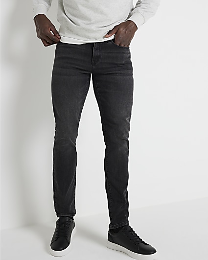 Slim Yonk Fit Black Jeans - Zone