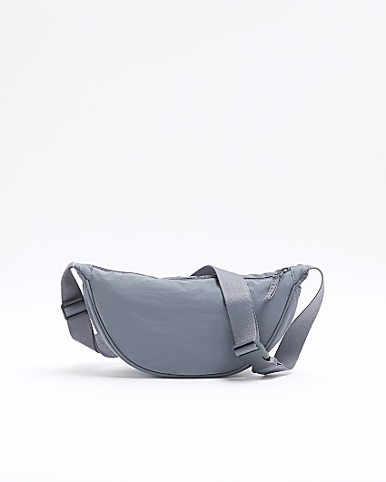 Grey crinkle bum bag