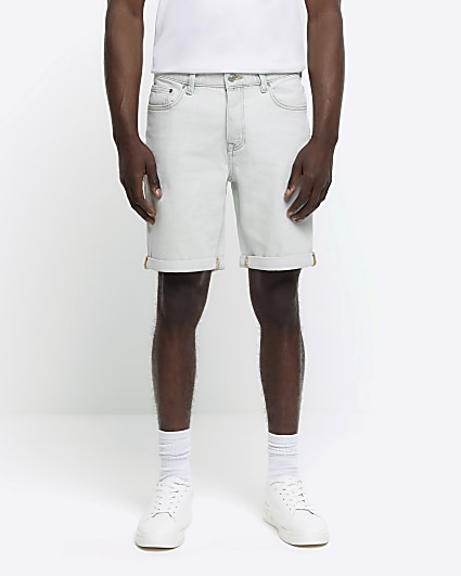 Mens denim 2024 shorts river island