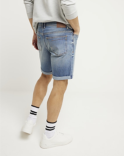 Mens denim hotsell shorts river island