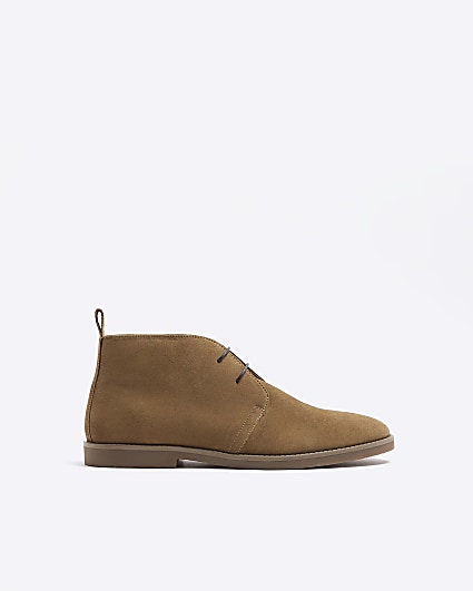 Stone suede chukka boots
