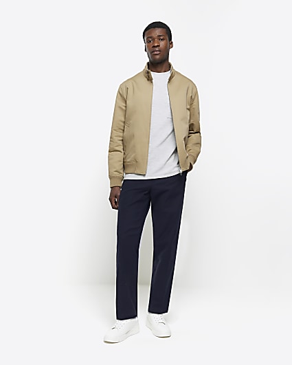 Regular Fit Utility Jacket - Light beige - Men