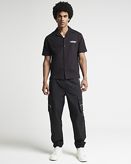  Lands' End Men s Serious Sweat Pants Black Regular X