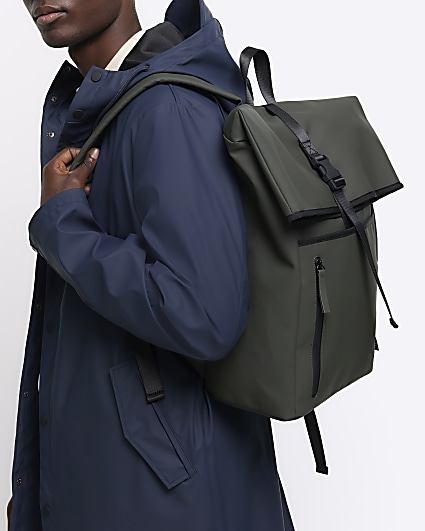 Mens backpack river island sale