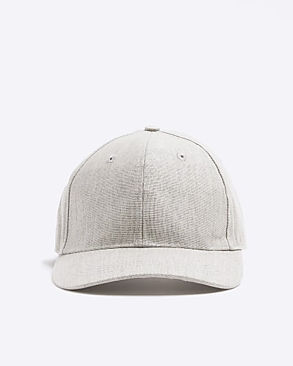 Grey Linen Blend Cap