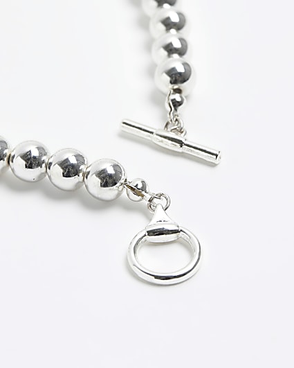 Silver colour ball chain bracelet