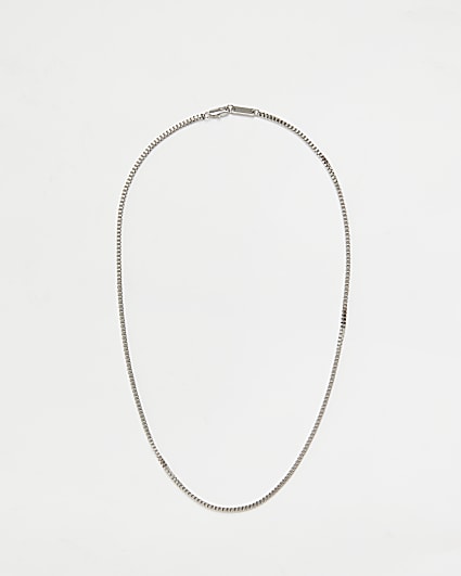 Silver Colour Chain Necklace