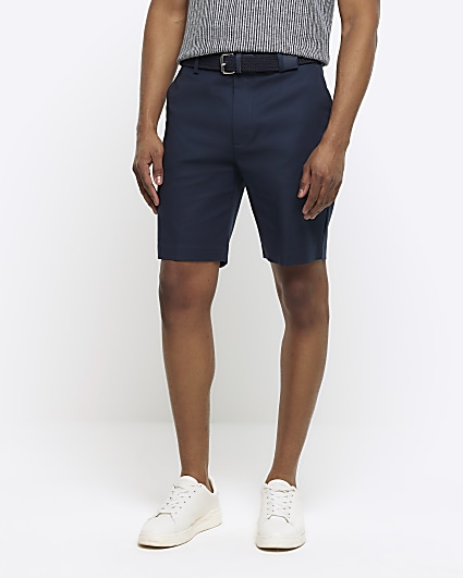 Men s Navy Shorts River Island