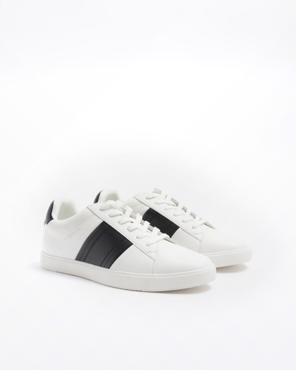 Mens white store trainers river island