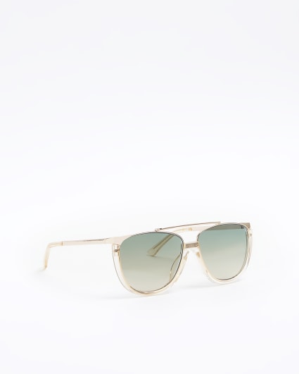 Rose gold aviator sunglasses