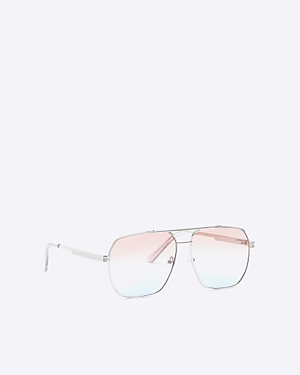 Silver navigator sunglasses