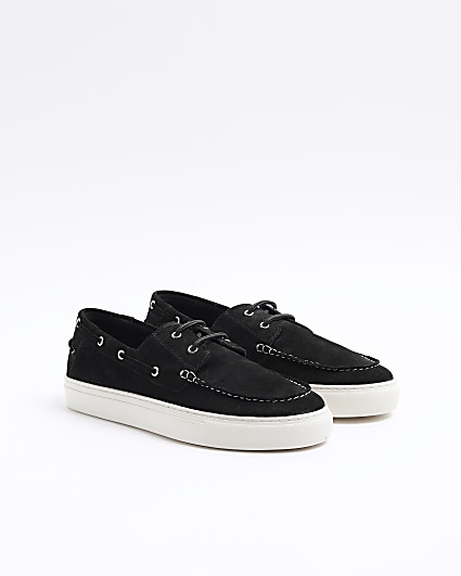 Mens black shoes hot sale river island