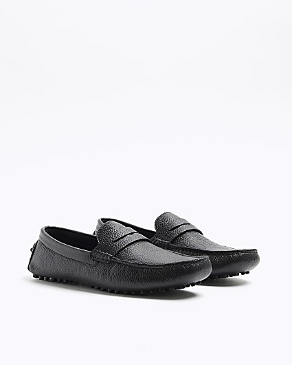 Black Leather Loafers