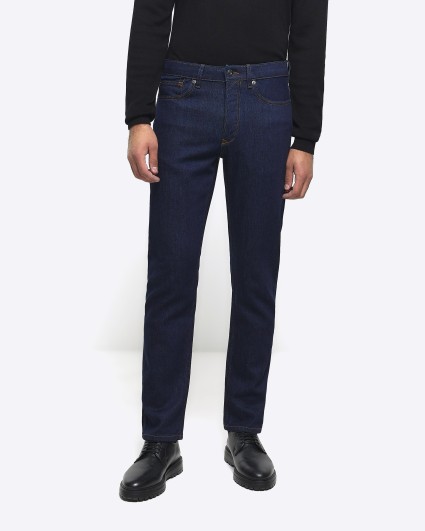 Dark blue slim fit jeans