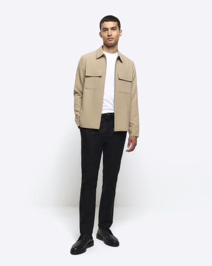 River island hot sale khaki shacket