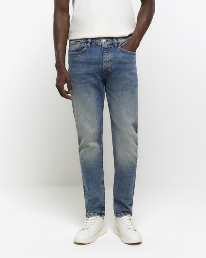 Dylan SLIM-FIT Jeans for Tall Men in Retro Blue