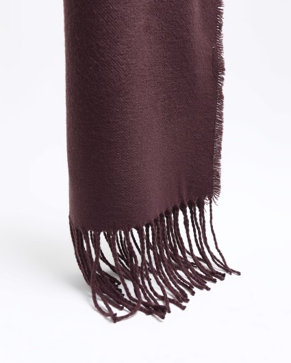 Purple plain scarf