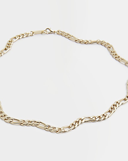 Gold colour chain necklace