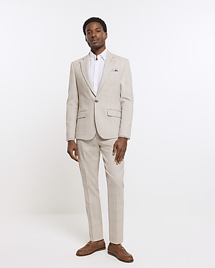 Cream deals suit mens