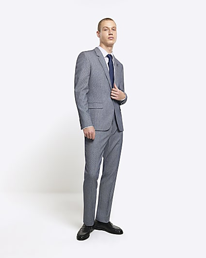 Grey hot sale skinny suit