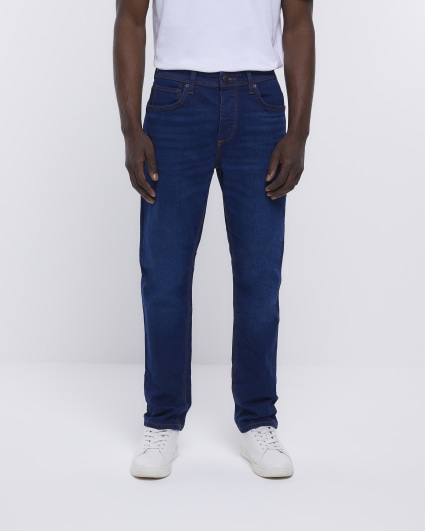 Dark blue slim fit jeans