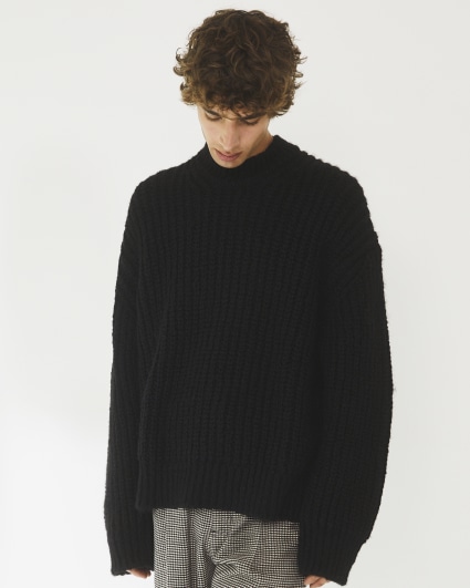 Black RI Studio loose fit knitted jumper