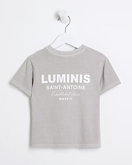 Mini boys stone Luminis graphic t-shirt