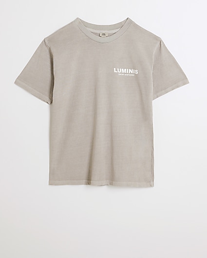 Boys stone Luminis graphic t-shirt