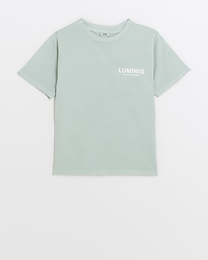Boys green Luminis graphic t-shirt