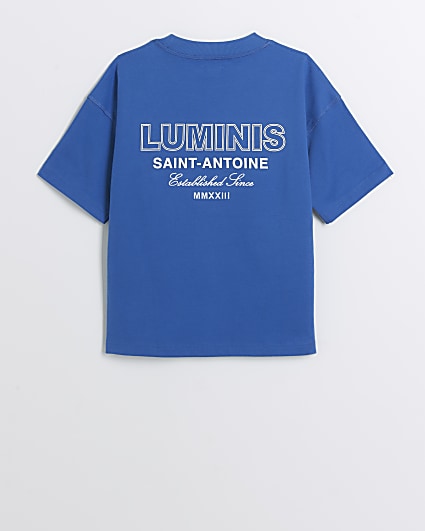 Boys blue Luminis graphic t-shirt