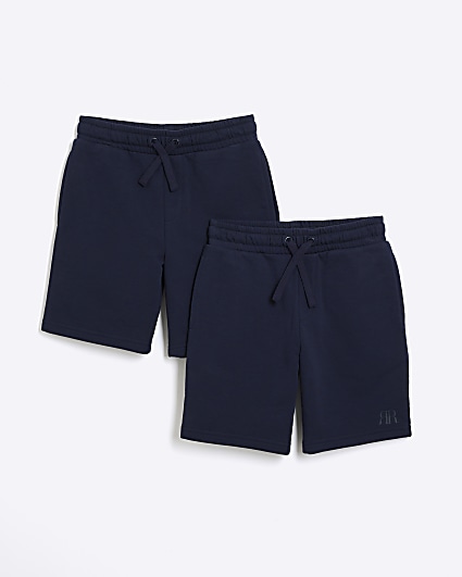 Boys navy shorts 2 pack
