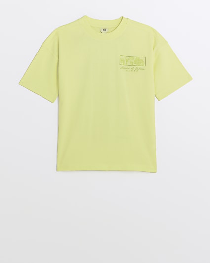 Boys Lime Green Graphic Japanese T-shirt