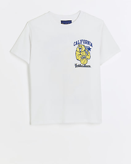 Boys white California Golden Bears t-shirt