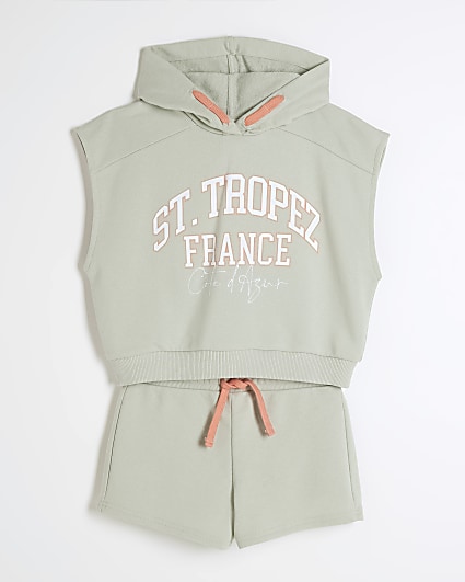 River Island Girls Sweatshirt And Joggers Set - Orange