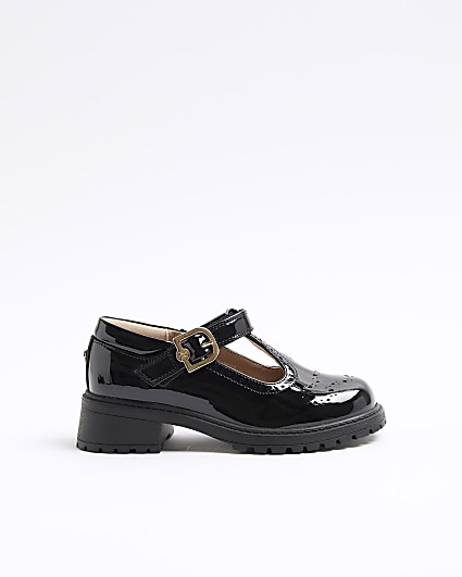 Girls black patent mary jane shoes