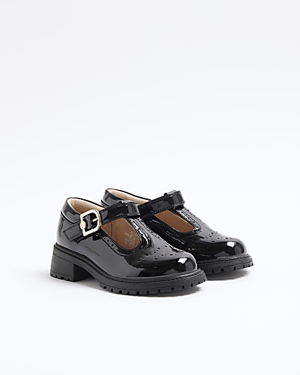Girls black patent mary jane shoes