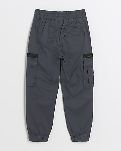 Boys grey cargo trousers