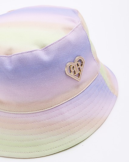Girls purple ombre bucket hat