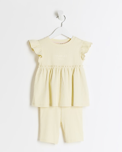 Kids Princess Ruffle T-Shirt Dress Outfit Baby Girls Casual Tops