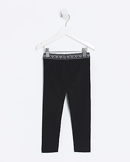 Buy River Island Black Girls Ribbed Kickflare Leggings from Next Canada